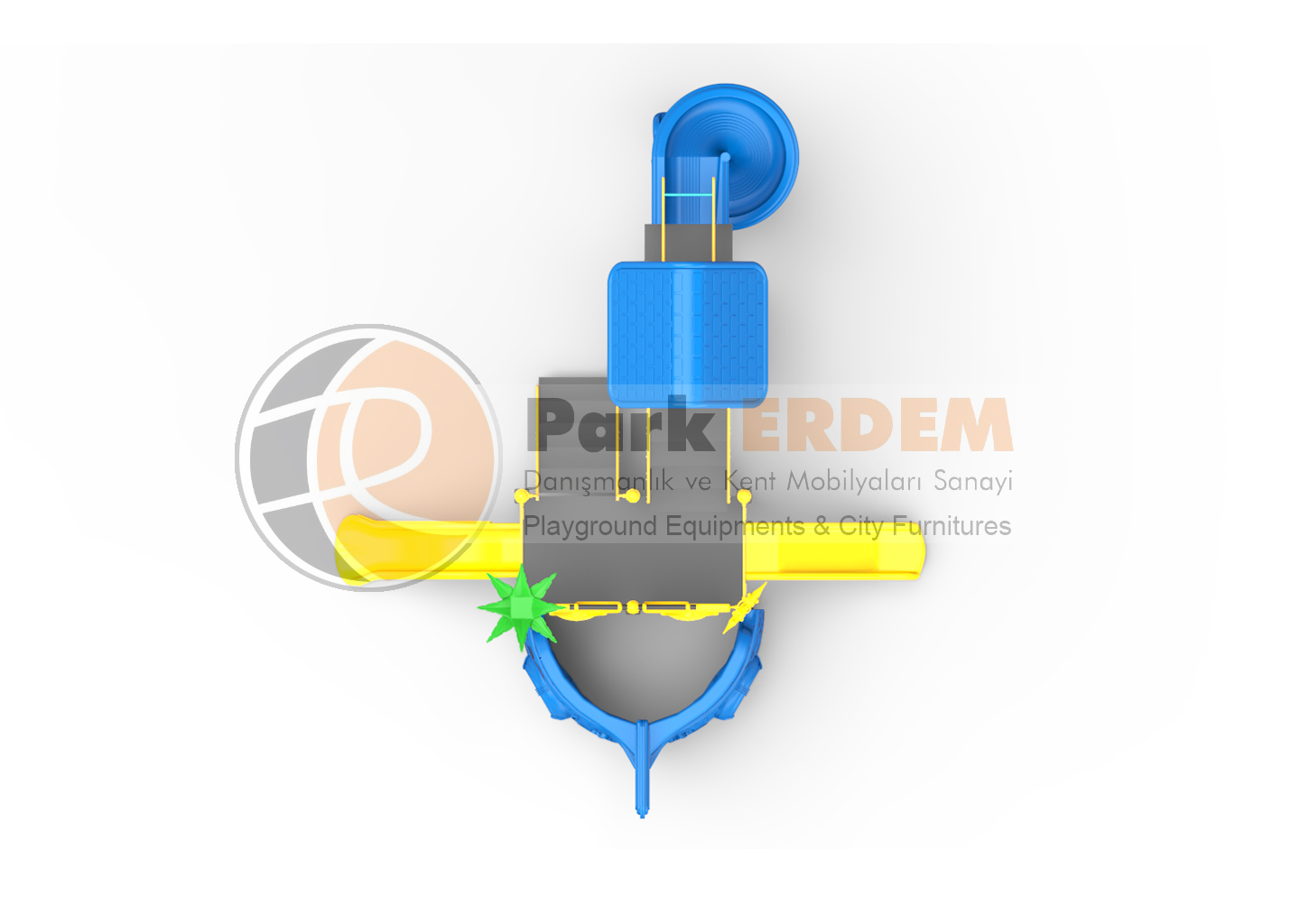 MINI SHIP THEMED PLAYGROUND PET-21 | 3-Platform 3-Slide Kids' Play Set | PARK ERDEM