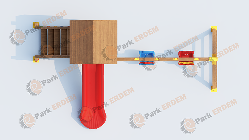 Kampanya - 07 Ekonomik Ahşap Çocuk Oyun Parkı