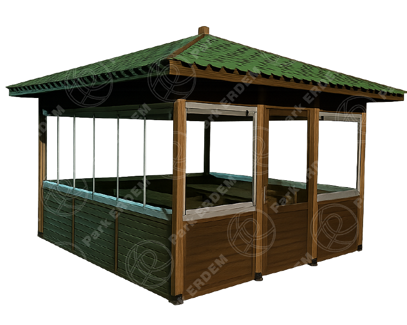 GLAZED SQUARE GAZEBO