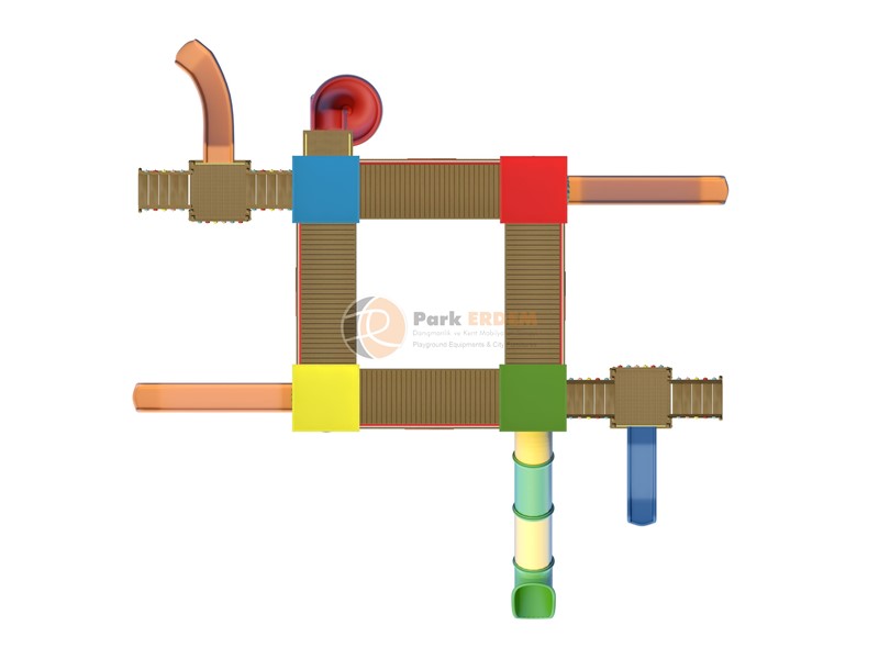 CASTLE THEMED WOODEN CHILDREN'S PLAYGROUND (AC-21) - LARGE-SCALE ACTIVITY-PACKED GIANT PLAY GROUP